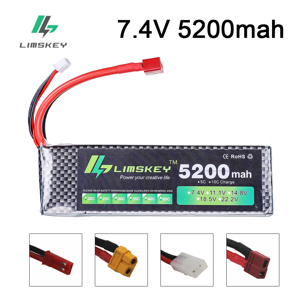 Hobby Rc Quadcopters & Multirotors - แบตเตอรี่ลิมส์กี้ พาวเวอร์ 7.4V 5200mAh แบตเตอรี่ 30C