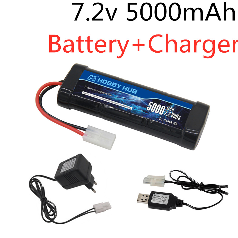 Rc Hobby Boat - 7.2V 5000mAh Ni-MH แบตเตอรี่ Tamiya ปลั๊ก