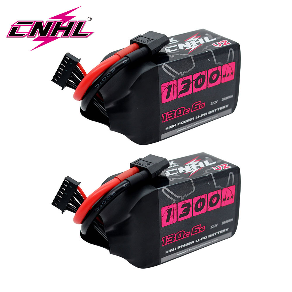 Hobby Rc Quadcopters & Multirotors - 2PCS CNHL 6S 22.2V แบตเตอรี่ลิโพ 1300