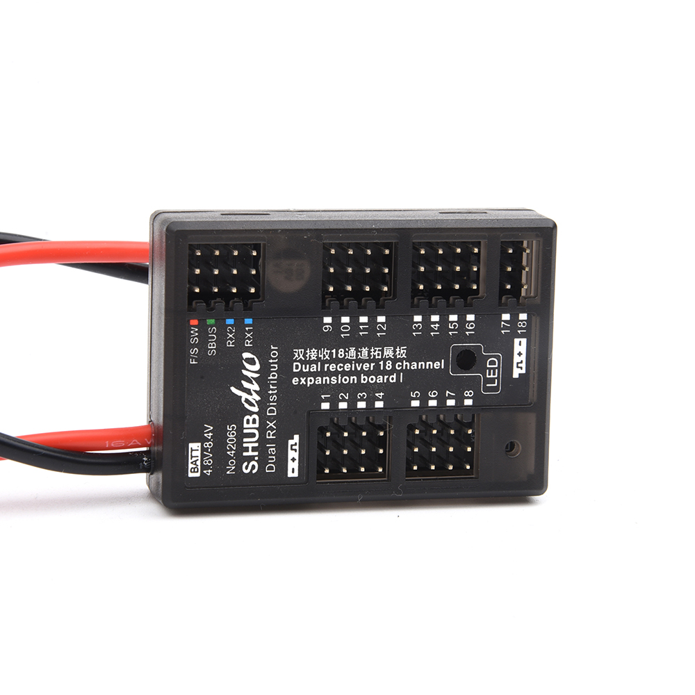 Hobby Queen Rc - บอร์ดขยายสัญญาณรับสัญญาณคู่ 18 ช่อง / S.HUB Duo