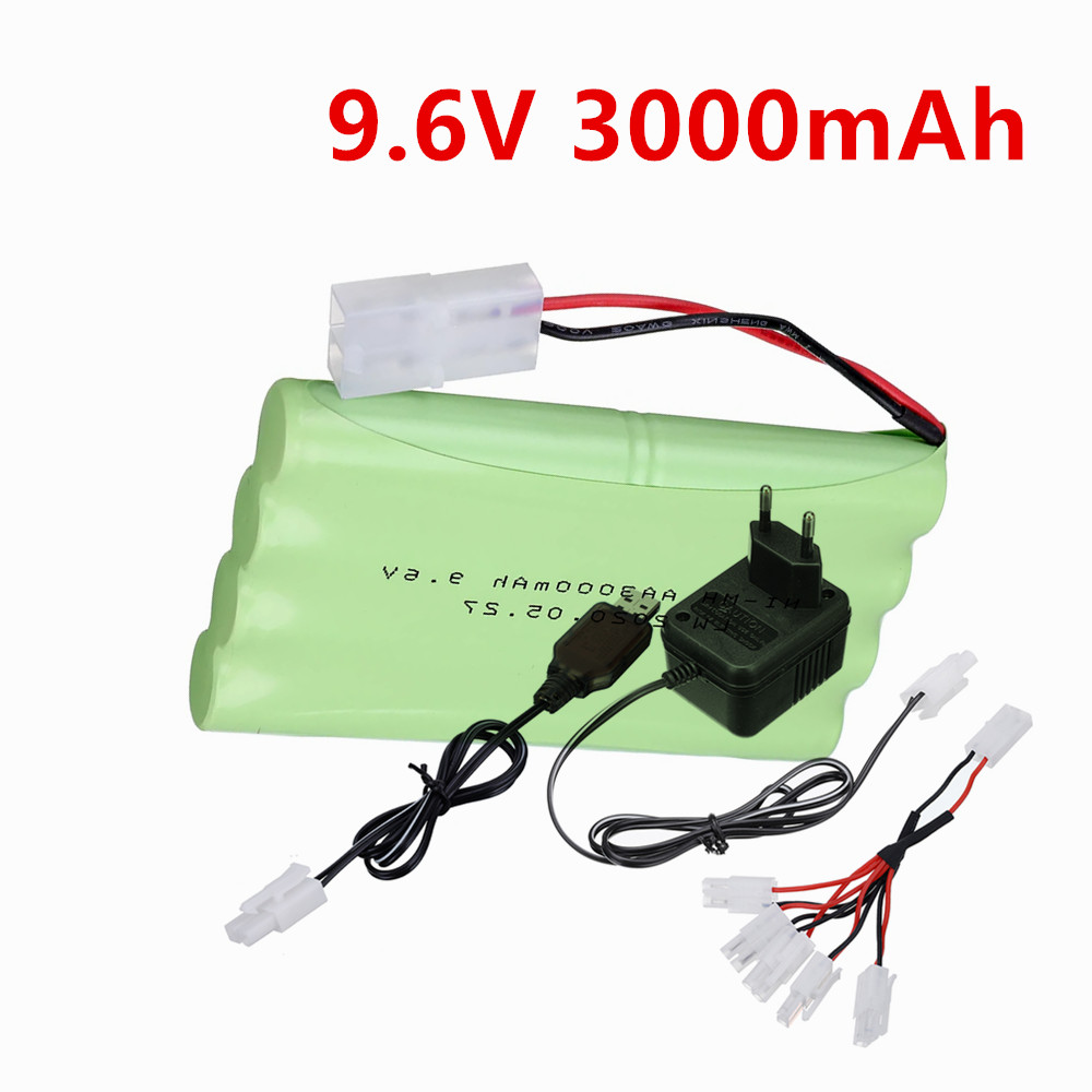 Rc Hobby Boat - แบตเตอรี่ NiMH 9.6V 3000mah หรือเครื่องชาร์จ 9.6V