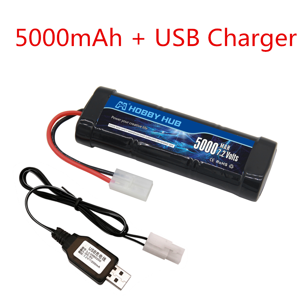 7.2V 5000mAh Ni-MH แบตเตอรี่ T - Rc Hobby Boat บทวิจารณ์และราคา