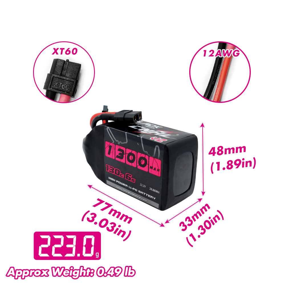 2PCS CNHL 6S 22.2V แบตเตอรี่ลิ - Hobby Rc Quadcopters & Multirotors บทวิจารณ์และราคา
