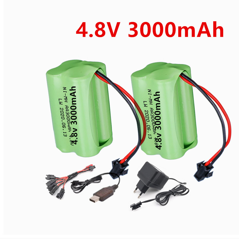 แบตเตอรี่แบบชาร์จได้ 4.8v 3000 - Rc Hobby Boat บทวิจารณ์และราคา